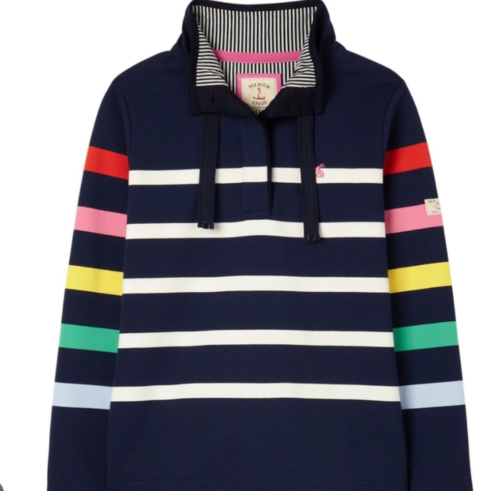 Joules Saunton colorful preppy sweatshirt